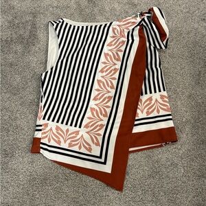 Abercrombie & Fitch Women’s Knotted Scarf Top